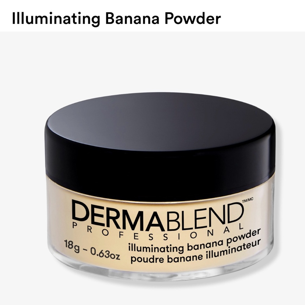 Dermablend Radiant Banana Setting Powder 0.63oz. New in box